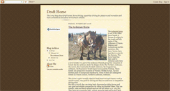 Desktop Screenshot of draft-horse.blogspot.com