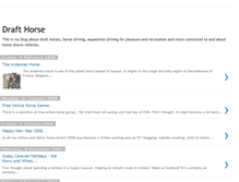 Tablet Screenshot of draft-horse.blogspot.com