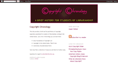 Desktop Screenshot of copyrightchronology.blogspot.com