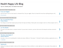 Tablet Screenshot of healthhappylife.blogspot.com