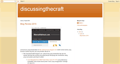 Desktop Screenshot of discussingthecraft.blogspot.com