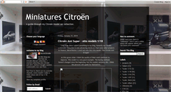 Desktop Screenshot of miniaturescitroenscalemodels.blogspot.com