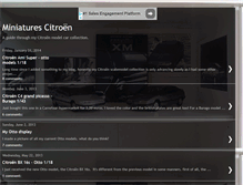 Tablet Screenshot of miniaturescitroenscalemodels.blogspot.com