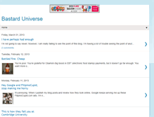 Tablet Screenshot of bastarduniverse.blogspot.com