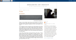 Desktop Screenshot of dreamingbydesign.blogspot.com