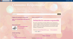 Desktop Screenshot of consumoresponsableciudadania.blogspot.com