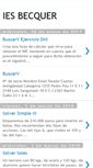 Mobile Screenshot of iesbecquer.blogspot.com
