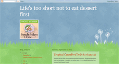 Desktop Screenshot of lifes2shortnot2eat.blogspot.com