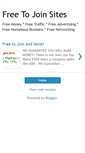 Mobile Screenshot of free-to-join-sites.blogspot.com