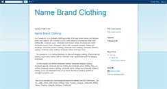 Desktop Screenshot of name-brand-clothing.blogspot.com