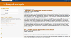 Desktop Screenshot of beritabolasepakmalaysia.blogspot.com