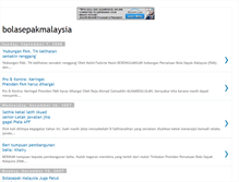 Tablet Screenshot of beritabolasepakmalaysia.blogspot.com