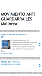 Mobile Screenshot of movimientoantiguardarrailesmallorca.blogspot.com