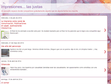 Tablet Screenshot of impresioneslasjustasimpresiones.blogspot.com