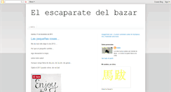 Desktop Screenshot of elescaparatedelbazar.blogspot.com