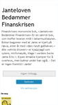 Mobile Screenshot of jantelovenbedmmerfinanskrisen.blogspot.com