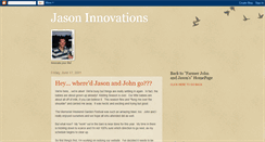 Desktop Screenshot of jasoninnovations.blogspot.com