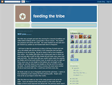 Tablet Screenshot of feeding-the-tribe.blogspot.com