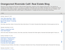 Tablet Screenshot of orangecrestriversiderealestateblog.blogspot.com