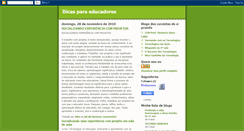 Desktop Screenshot of dicasparaeducadores-mira.blogspot.com