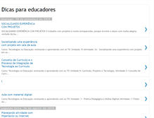 Tablet Screenshot of dicasparaeducadores-mira.blogspot.com