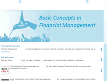 Tablet Screenshot of financialmanagementconcepts.blogspot.com