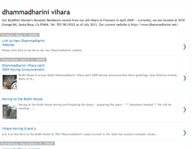 Tablet Screenshot of dhammadharinivihara.blogspot.com