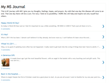 Tablet Screenshot of mymsjournal.blogspot.com