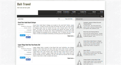Desktop Screenshot of newbalitravel.blogspot.com