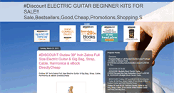 Desktop Screenshot of electricguitarbeginnerkitsforonsale.blogspot.com