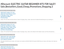 Tablet Screenshot of electricguitarbeginnerkitsforonsale.blogspot.com