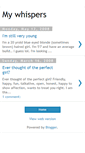 Mobile Screenshot of mywhisperseverywhere.blogspot.com
