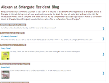 Tablet Screenshot of alexanatbriargate.blogspot.com