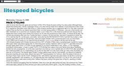 Desktop Screenshot of litespeed-bicycles.blogspot.com