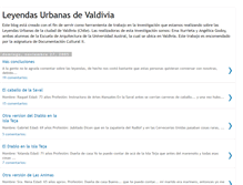 Tablet Screenshot of leyendasurbanasvaldivia.blogspot.com
