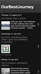 Mobile Screenshot of ourbestjourney.blogspot.com