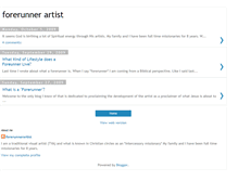 Tablet Screenshot of forerunnerartist.blogspot.com