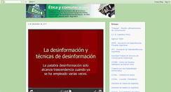 Desktop Screenshot of eticaycomunicacioncosal.blogspot.com