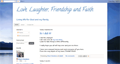 Desktop Screenshot of lovelaughterfriendshipandfaith.blogspot.com