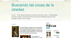 Desktop Screenshot of buscandolasvocesdelaotredad.blogspot.com