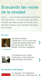 Mobile Screenshot of buscandolasvocesdelaotredad.blogspot.com