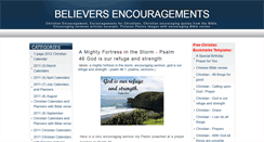 Desktop Screenshot of believersencouragement.blogspot.com