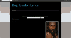 Desktop Screenshot of bujubantonlyrics.blogspot.com