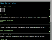 Tablet Screenshot of bujubantonlyrics.blogspot.com