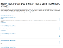 Tablet Screenshot of indianidol3clips.blogspot.com