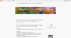 Desktop Screenshot of magistersaludpublica.blogspot.com