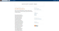 Desktop Screenshot of boycottsonybmg.blogspot.com