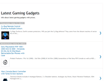 Tablet Screenshot of latestgaminggadgets.blogspot.com