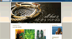 Desktop Screenshot of allthatisannking.blogspot.com