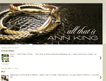 Tablet Screenshot of allthatisannking.blogspot.com